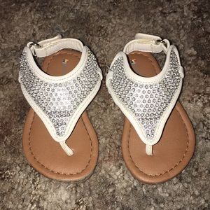 Silver sandals